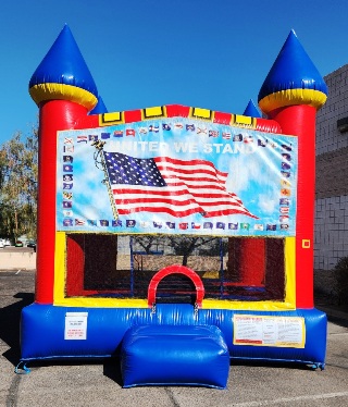 American Flag Bounce House