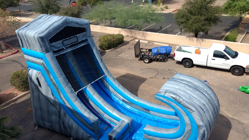 Riptide slide inflatable slide