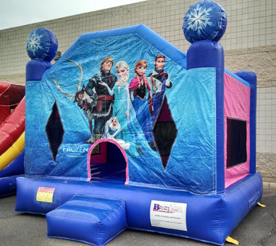 Frozen themed bounce house