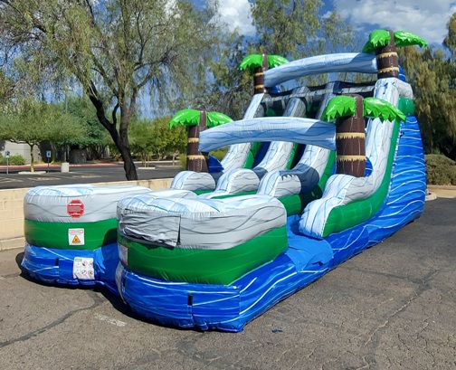 double splash water slide